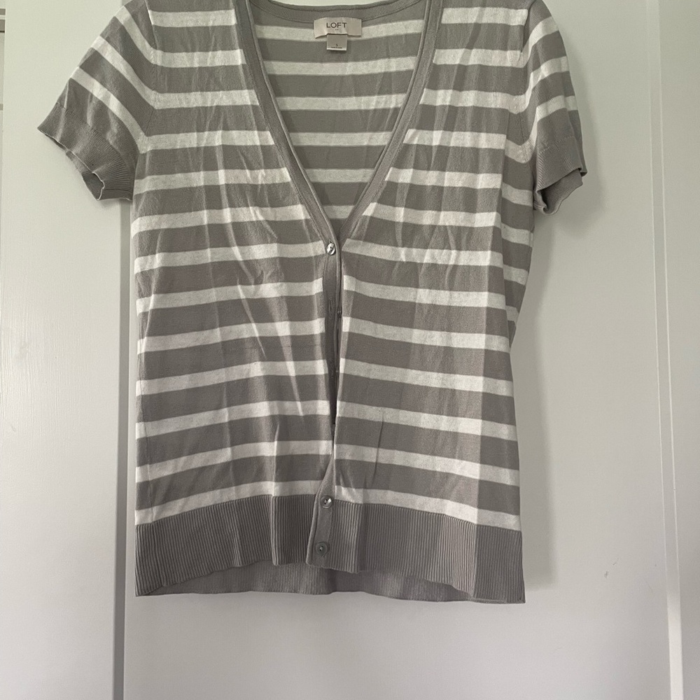 Loft short sleeve cardigan